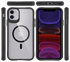 Buddi Hybrid Apple iPhone 11 Hoesje MagSafe Back Cover Transparant Zwart afbeelding 9