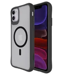 Buddi Hybrid Apple iPhone 11 Hoesje MagSafe Back Cover Matte Zwart afbeelding