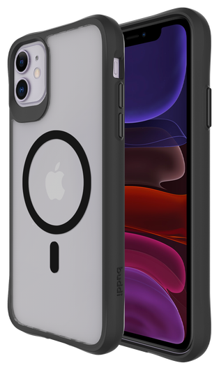 Buddi Hybrid Apple iPhone 11 Hoesje MagSafe Back Cover Matte Zwart afbeelding 1