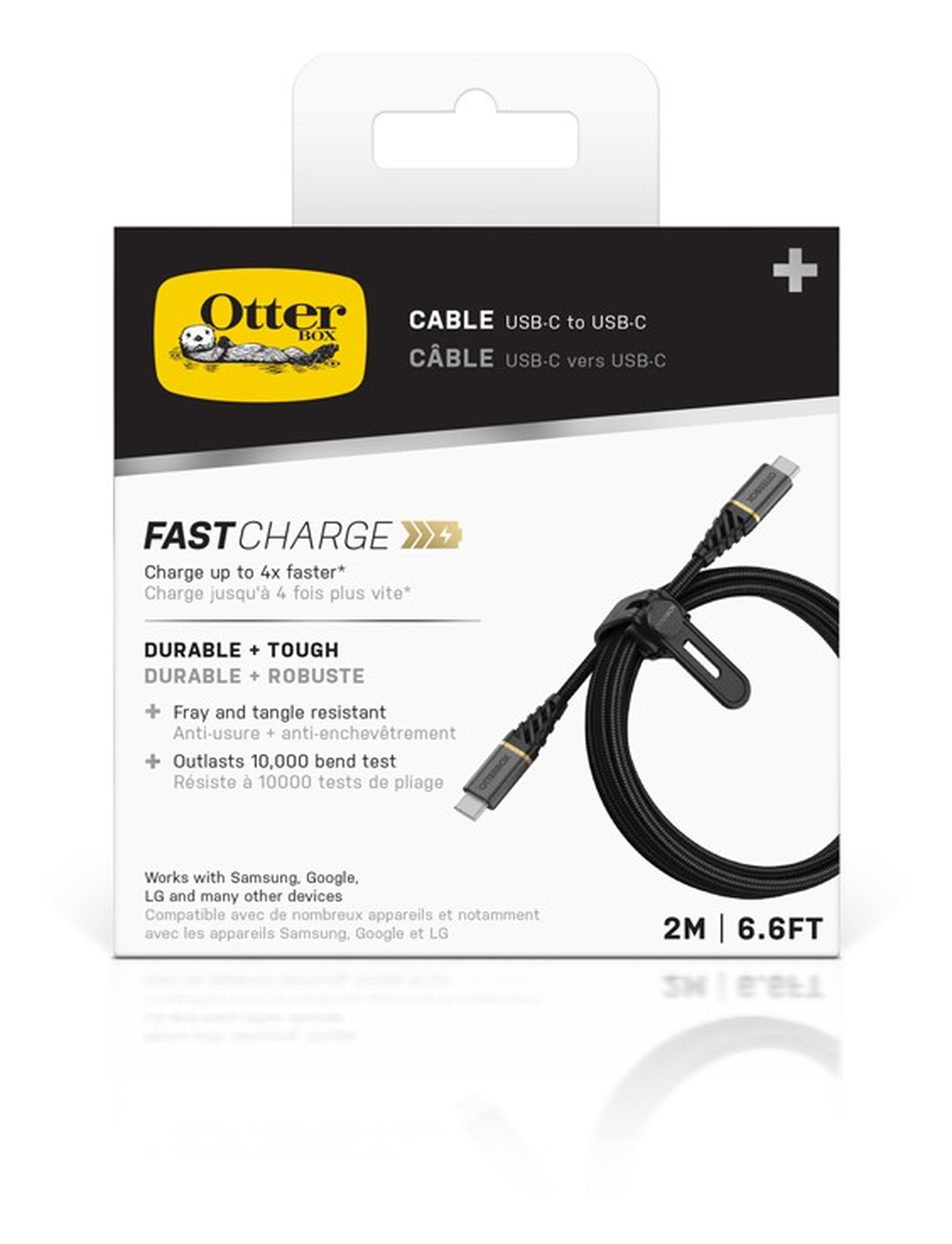 OtterBox USB-C naar USB-C PD Kabel Fast Charge 2M Zwart afbeelding 5