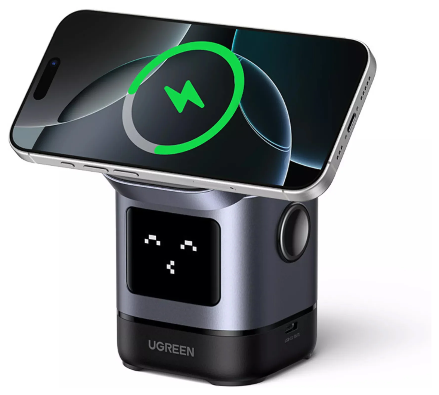 Ugreen 2-in-1 Draadloze Oplader voor iPhone + AirPods afbeelding 2