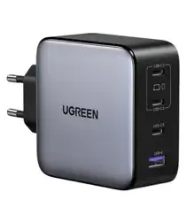 UGREEN Nexode 200W USB/USB-C Snellader GaN Power Delivery Adapter Grijs afbeelding