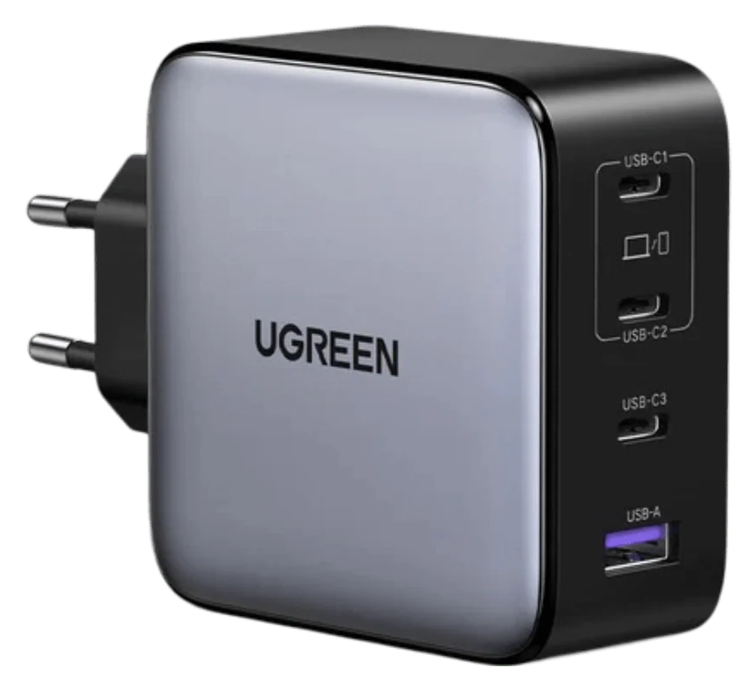 UGREEN Nexode 200W USB/USB-C Snellader GaN Power Delivery Adapter Grijs afbeelding 1