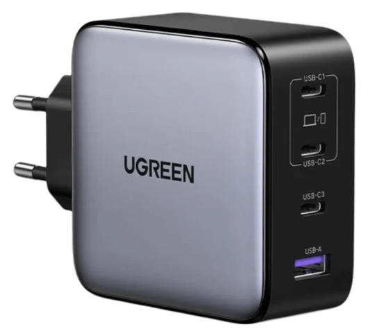 UGREEN Nexode 200W USB/USB-C Snellader GaN Power Delivery Adapter Grijs afbeelding 1