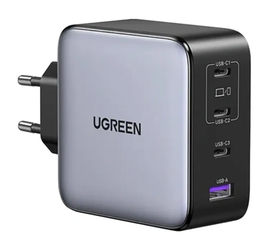 UGREEN Nexode 200W USB/USB-C PD Snellader GaN Adapter Grijs
