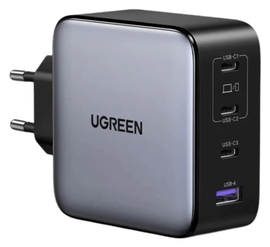 UGREEN Nexode 200W USB/USB-C Snellader GaN Power Delivery Adapter Grijs