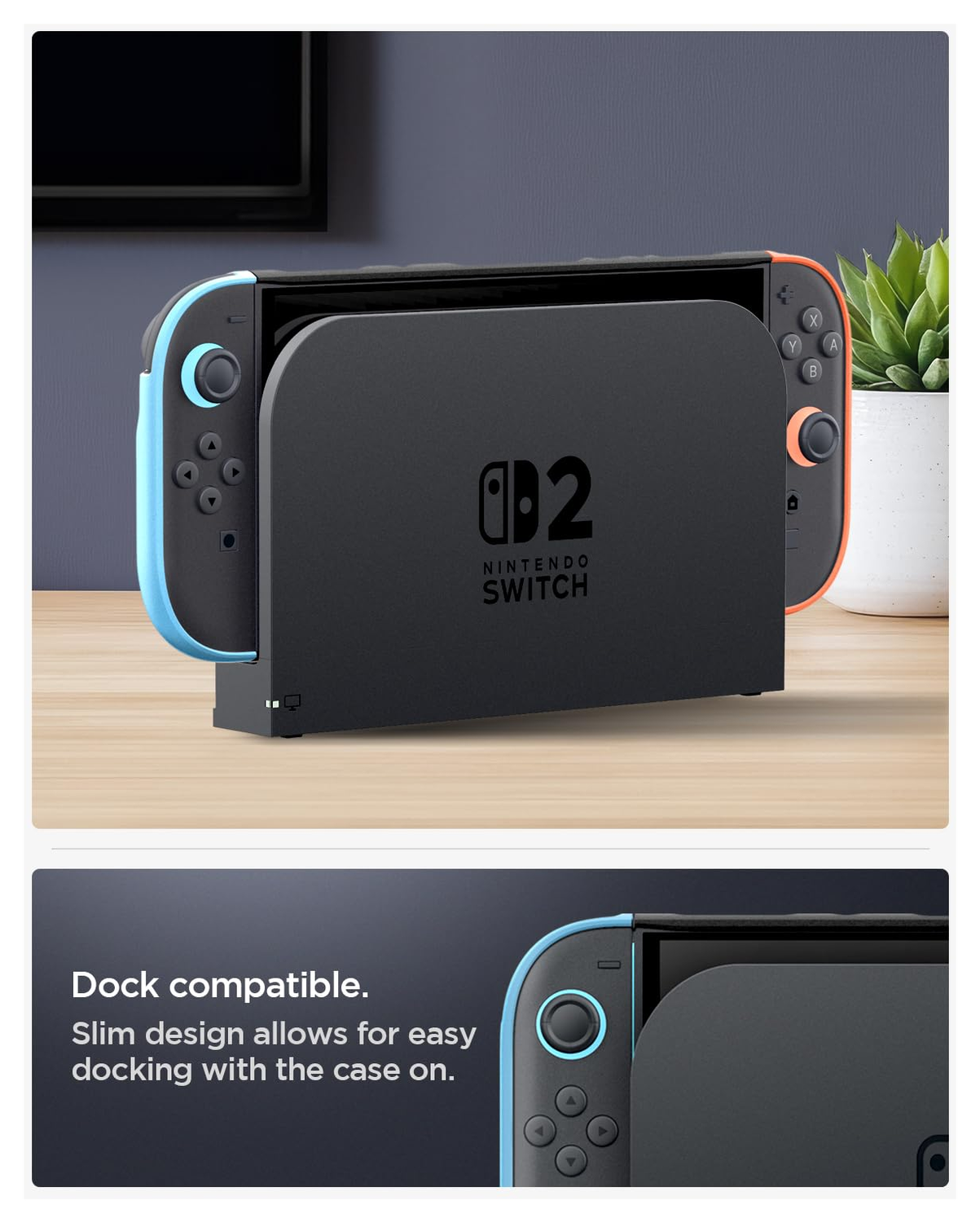 Spigen Nano Pop Nintendo Switch 2 Hoesje met Kickstand Rood Blauw afbeelding 6