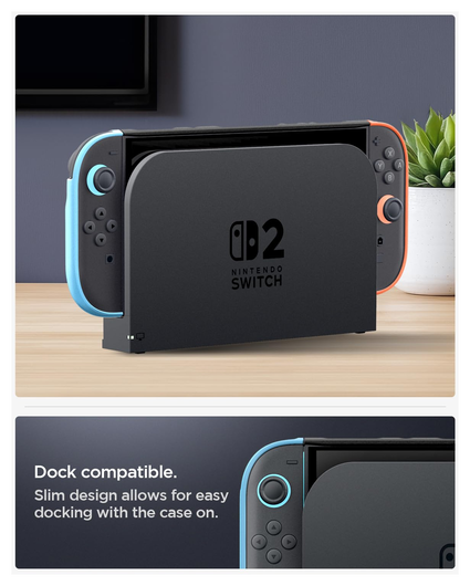 Spigen Nano Pop Nintendo Switch 2 Hoesje met Kickstand Rood Blauw afbeelding 6
