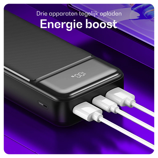 Buddi Boost 20.000 mAh Powerbank Met Display Duo Pack Zwart 22.5W afbeelding 15