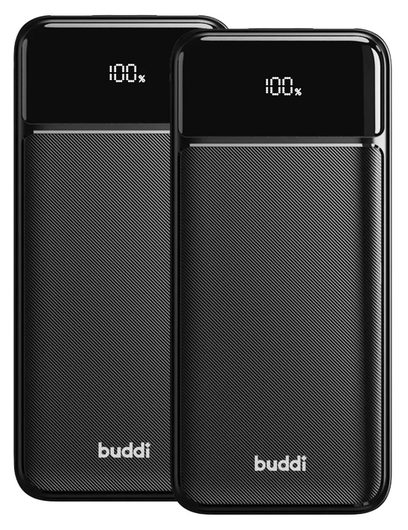Buddi Boost 20.000 mAh Powerbank Met Display Duo Pack Zwart 22.5W afbeelding 20