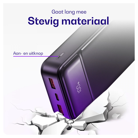 Buddi Boost 20.000 mAh Powerbank Met Display Duo Pack Zwart 22.5W afbeelding 6