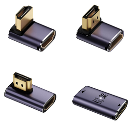 4smarts HDMI 8K Adapter Set 4 Stuks Hoekadapters en Verlengstuk