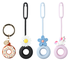 4smarts Apple AirTag Siliconen Kleurrijk Sleutelhanger Hoesje (4-Pack) afbeelding 1