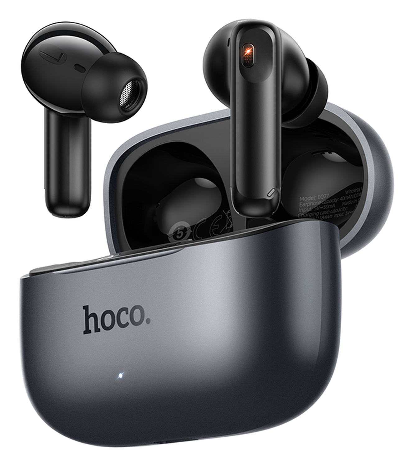 Hoco EQ27 ANC/ENC Noice Cancelling Draadloze Oordopjes AI Zwart afbeelding 1