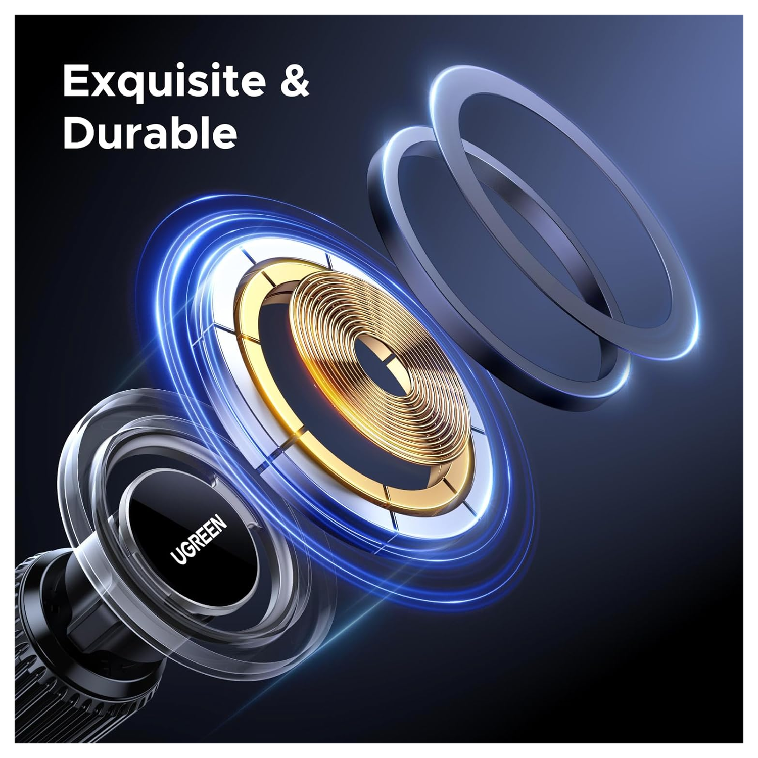 UGREEN MagSafe Magnetische Ventilatierooster Telefoonhouder Auto afbeelding 6