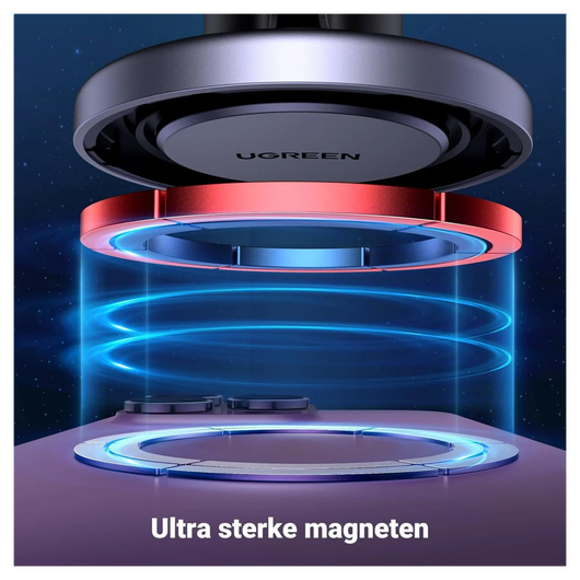 UGREEN MagSafe Magnetische Ventilatierooster Telefoonhouder Auto afbeelding 3