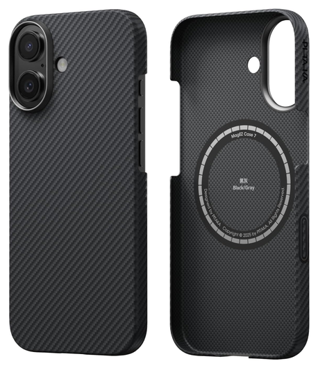 PITAKA Ultra-Slim iPhone 17 Hoesje 600D MagSafe Ultra Dun Zwart afbeelding 5