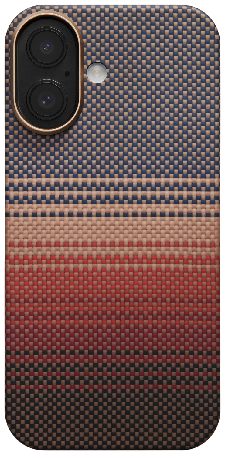 PITAKA Ultra-Slim iPhone 17 Hoesje 600D MagSafe Ultra Dun Sunset afbeelding 2