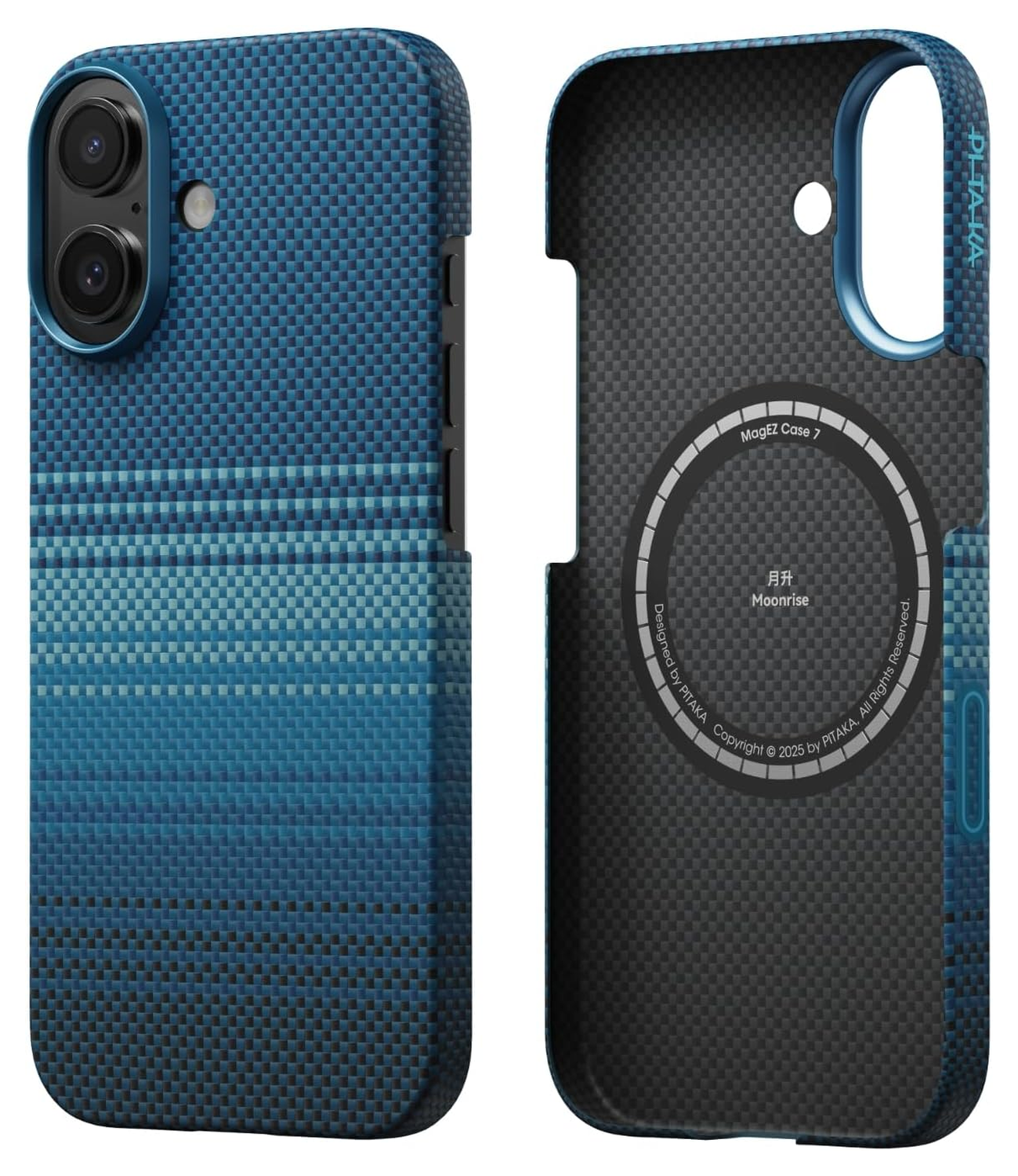 PITAKA Ultra-Slim iPhone 17 Hoesje 600D MagSafe Ultra Dun Moonrise afbeelding 7