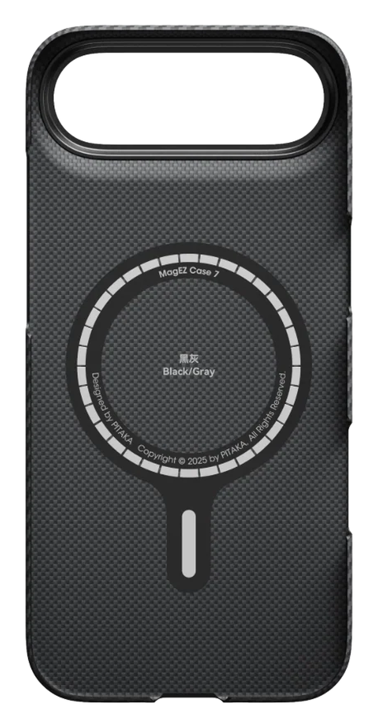 PITAKA Ultra-Slim iPhone Air Hoesje 600D MagSafe Ultra Dun Zwart afbeelding 2