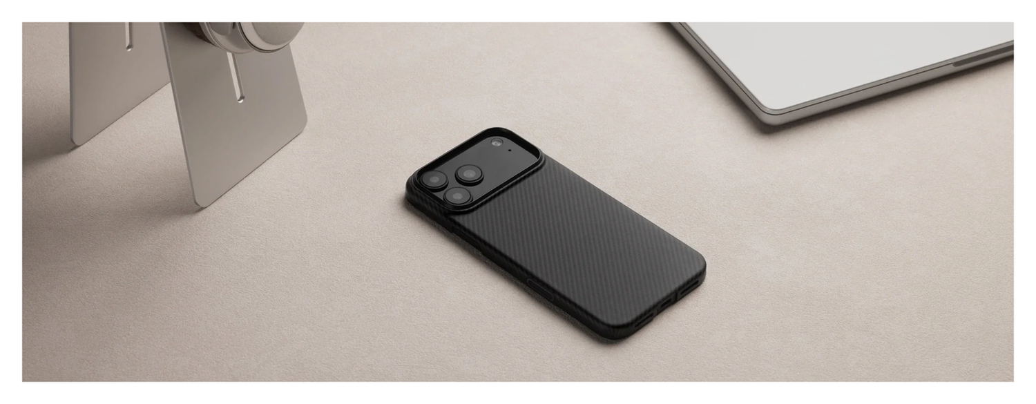 PITAKA Ultra-Slim iPhone Air Hoesje 600D MagSafe Ultra Dun Zwart afbeelding 8