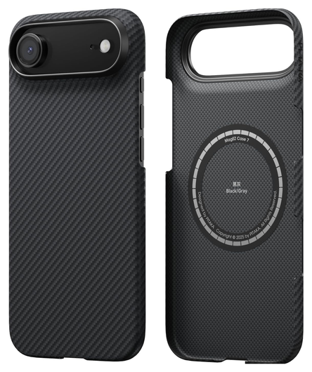 PITAKA Ultra-Slim iPhone Air Hoesje 600D MagSafe Ultra Dun Zwart afbeelding 3