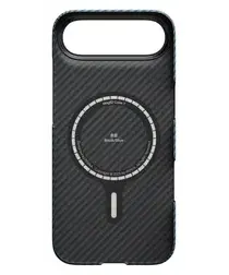 PITAKA Ultra-Slim iPhone Air Hoesje 600D MagSafe Ultra Dun Blauw Grijs afbeelding