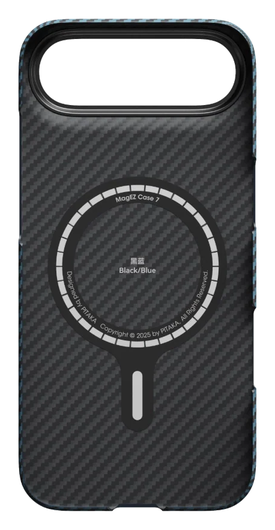 PITAKA Ultra-Slim iPhone Air Hoesje 600D MagSafe Ultra Dun Blauw Grijs afbeelding 1