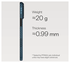 PITAKA Ultra-Slim iPhone Air Hoesje 600D MagSafe Ultra Dun Blauw Grijs afbeelding 2