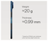 PITAKA Ultra-Slim iPhone Air Hoesje 600D MagSafe Ultra Dun Moonrise afbeelding 3
