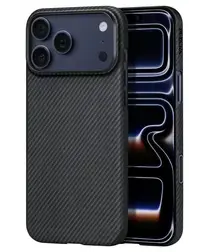 PITAKA Ultra-Slim iPhone 17 Pro Hoesje 600D MagSafe Ultra Dun Zwart afbeelding