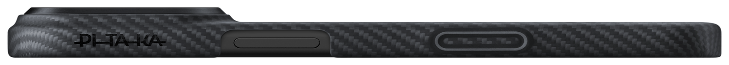 PITAKA Ultra-Slim iPhone 17 Pro Hoesje 600D MagSafe Ultra Dun Zwart afbeelding 8