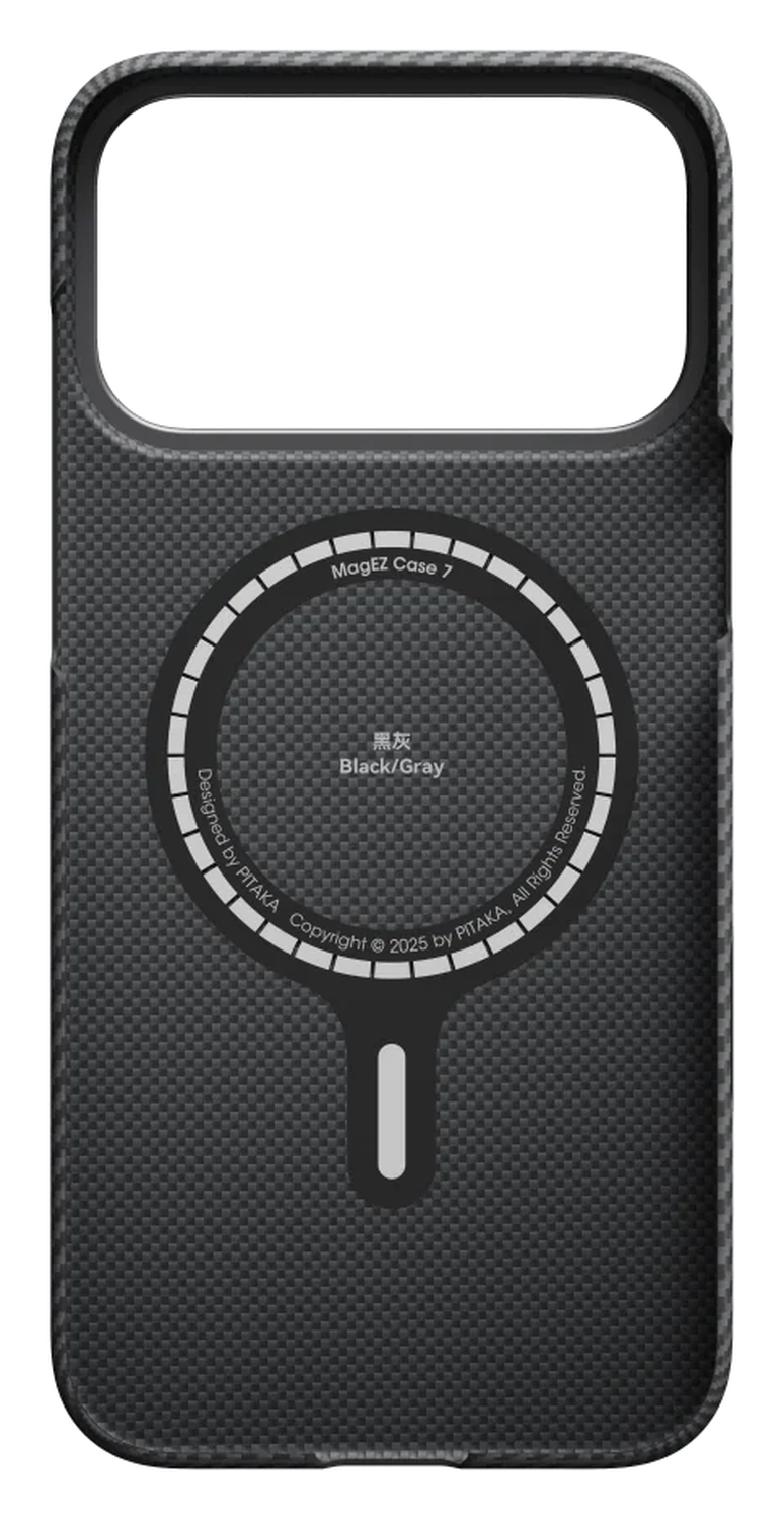 PITAKA Ultra-Slim iPhone 17 Pro Hoesje 600D MagSafe Ultra Dun Zwart afbeelding 12