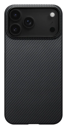 PITAKA Ultra-Slim iPhone 17 Pro Hoesje 600D MagSafe Ultra Dun Zwart afbeelding 2
