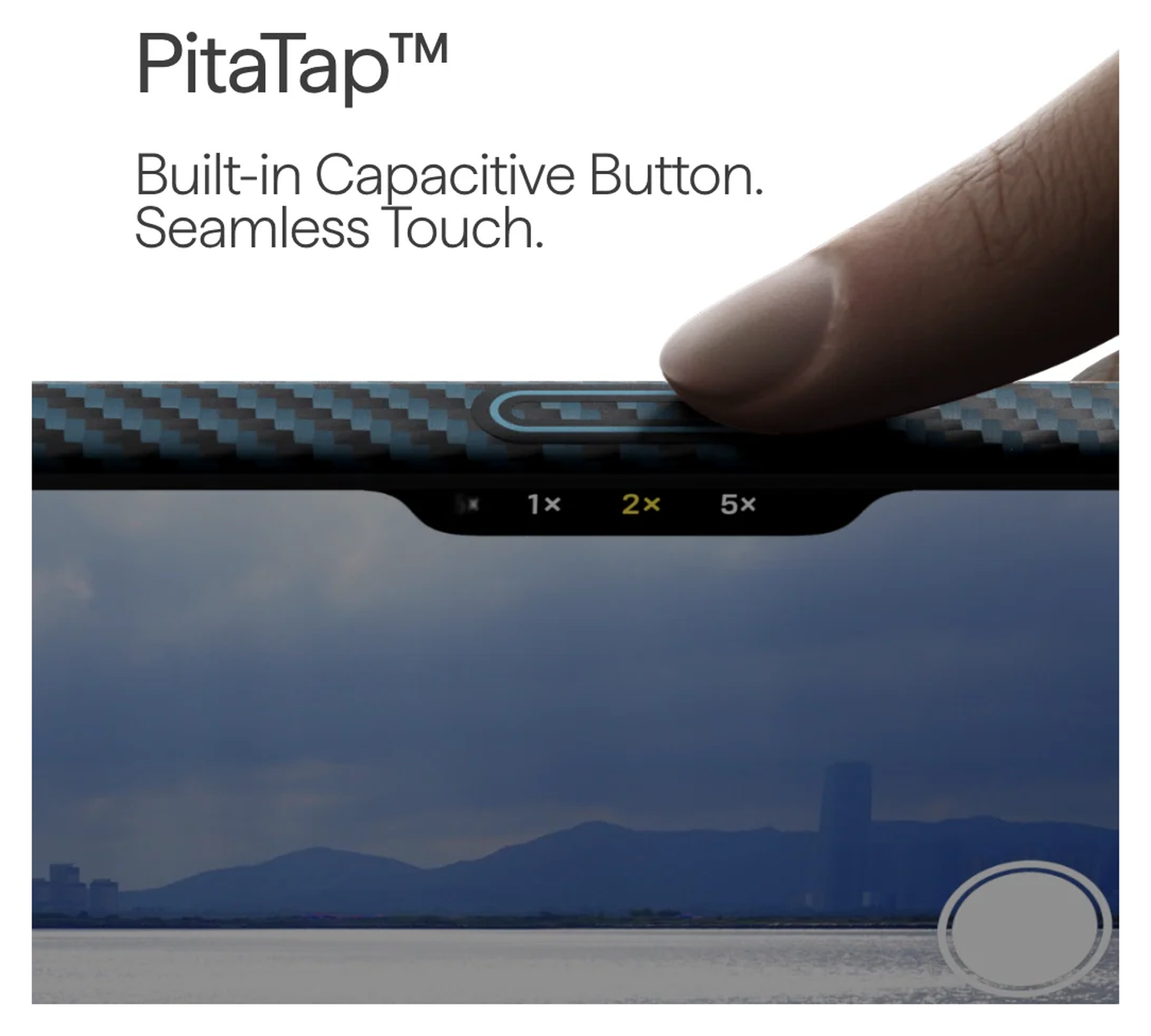 PITAKA Ultra-Slim iPhone 17 Pro Hoesje 600D MagSafe Ultra Dun Blauw Grijs afbeelding 5