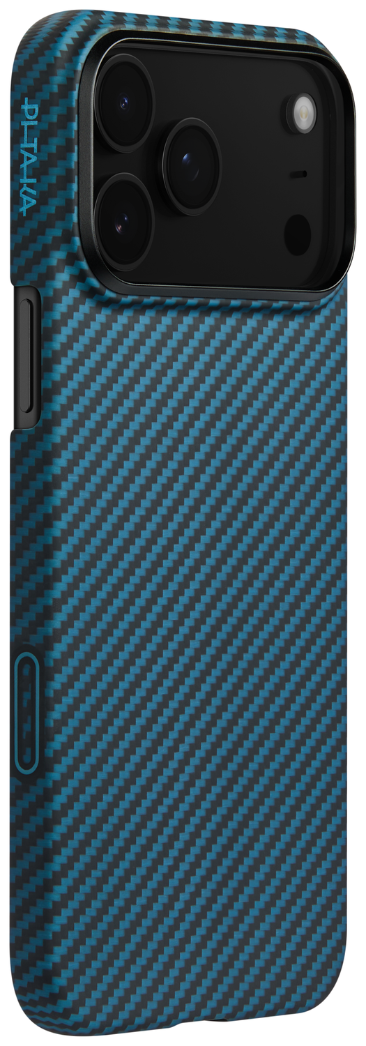 PITAKA Ultra-Slim iPhone 17 Pro Hoesje 600D MagSafe Ultra Dun Blauw Grijs afbeelding 8