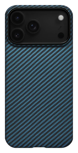 PITAKA Ultra-Slim iPhone 17 Pro Hoesje 600D MagSafe Ultra Dun Blauw Grijs afbeelding 1