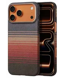 PITAKA Ultra-Slim iPhone 17 Pro Hoesje 600D MagSafe Ultra Dun Sunset afbeelding