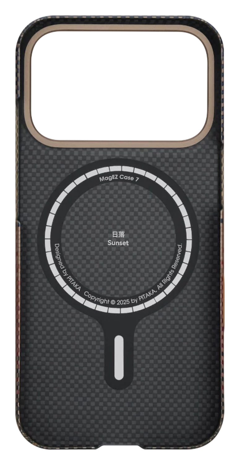 PITAKA Ultra-Slim iPhone 17 Pro Hoesje 600D MagSafe Ultra Dun Sunset afbeelding 14