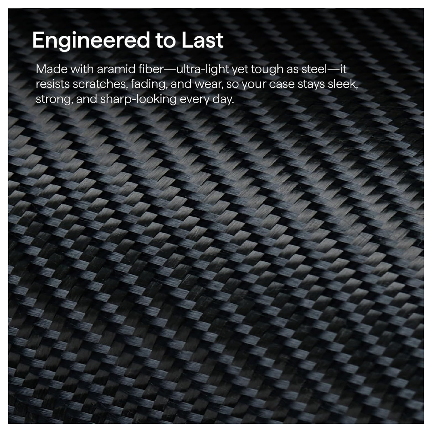 PITAKA Ultra-Slim iPhone 17 Pro Max Hoesje 600D MagSafe Ultra Dun Zwart afbeelding 8