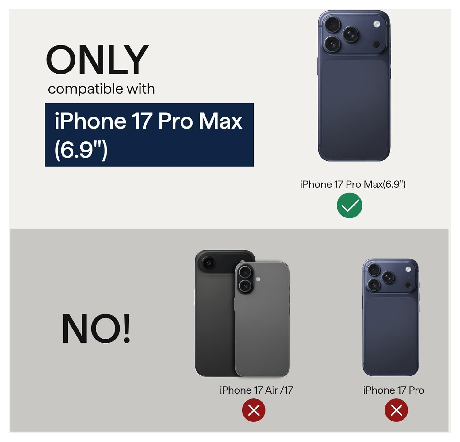 PITAKA Ultra-Slim iPhone 17 Pro Max Hoesje 600D MagSafe Ultra Dun Zwart afbeelding 4