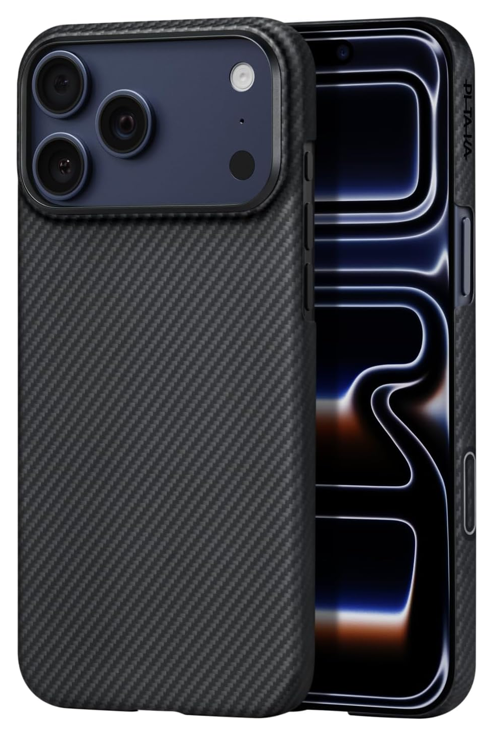 PITAKA Ultra-Slim iPhone 17 Pro Max Hoesje 600D MagSafe Ultra Dun Zwart afbeelding 2