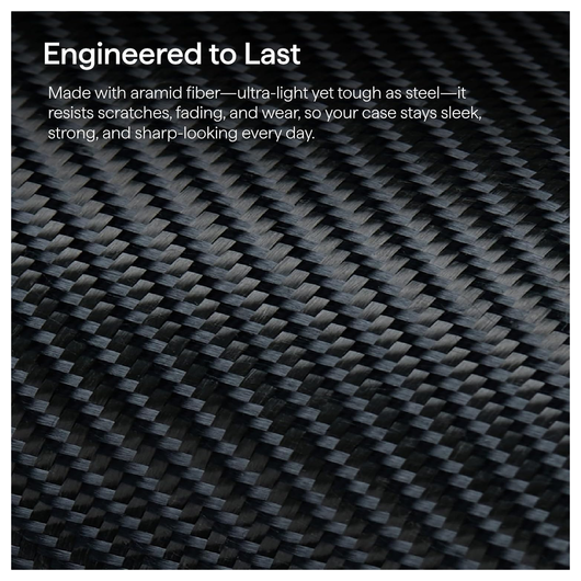 PITAKA Ultra-Slim iPhone 17 Pro Max Hoesje 600D MagSafe Ultra Dun Zwart afbeelding 8