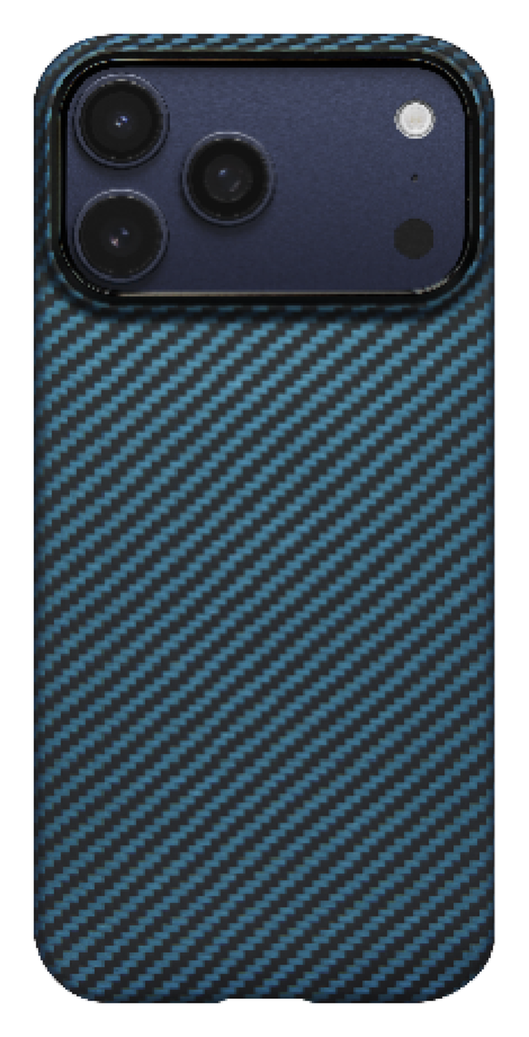 PITAKA Ultra-Slim iPhone 17 Pro Max Hoesje 600D MagSafe Ultra Dun Blauw Grijs afbeelding 2