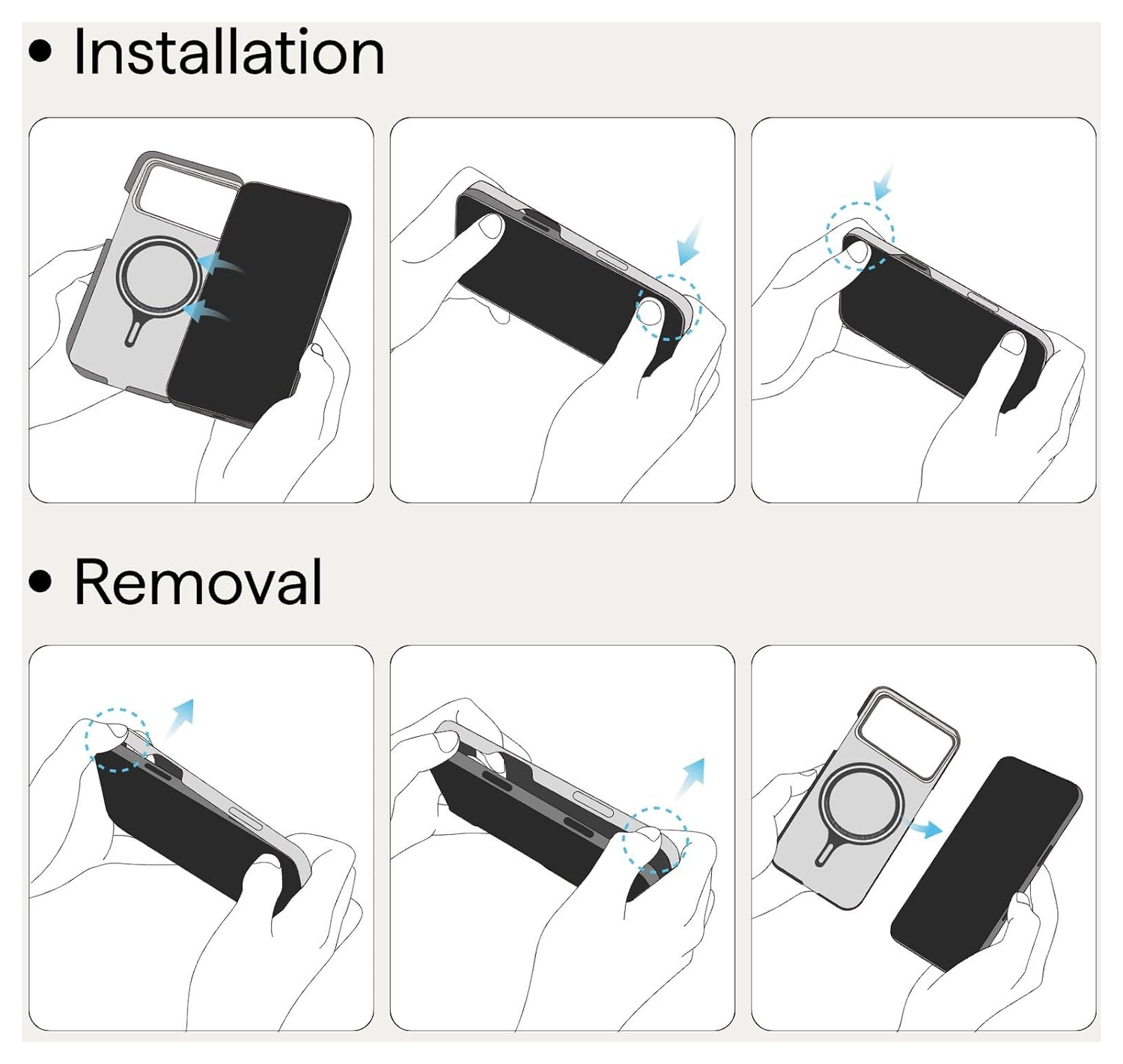 PITAKA Ultra-Slim iPhone 17 Pro Max Hoesje 600D MagSafe Ultra Dun Blauw Grijs afbeelding 11