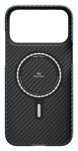 PITAKA Ultra-Slim iPhone 17 Pro Max Hoesje 600D MagSafe Ultra Dun Blauw Grijs afbeelding 7