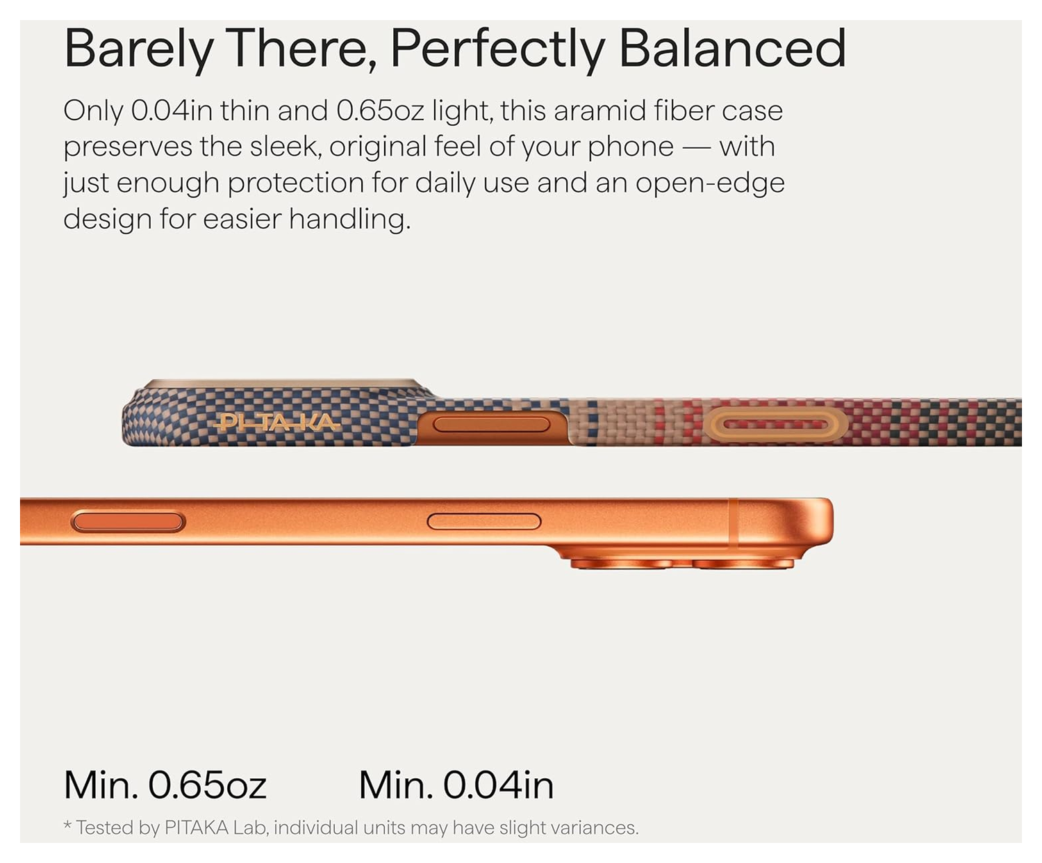 PITAKA Ultra-Slim iPhone 17 Pro Max Hoesje 600D MagSafe Ultra Dun Sunset afbeelding 10