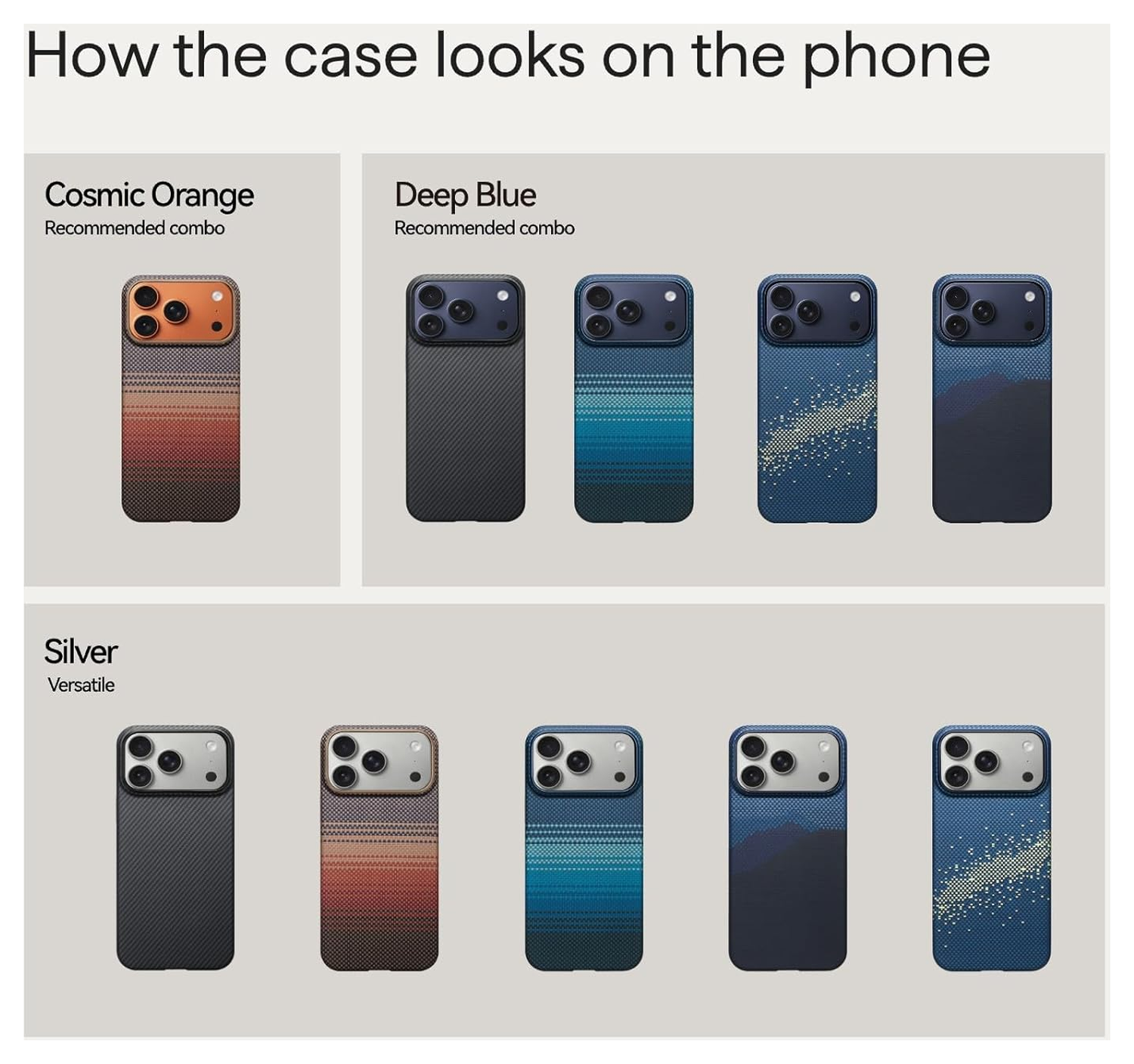 PITAKA Ultra-Slim iPhone 17 Pro Max Hoesje 600D MagSafe Ultra Dun Sunset afbeelding 11