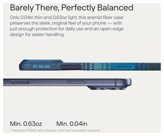 PITAKA Ultra-Slim iPhone 17 Pro Max Hoesje 600D MagSafe Ultra Dun Moonrise afbeelding 10