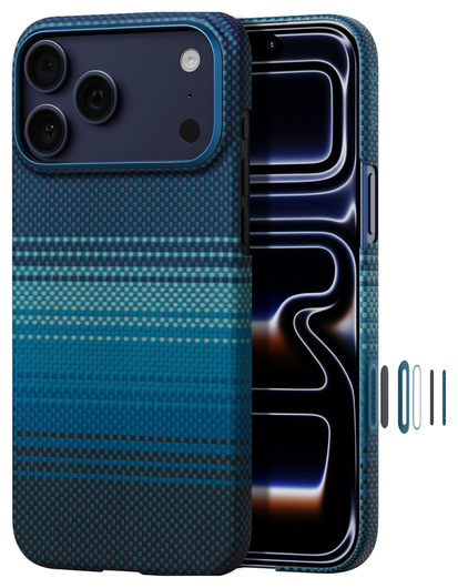 PITAKA Ultra-Slim iPhone 17 Pro Max Hoesje 600D MagSafe Ultra Dun Moonrise afbeelding 2